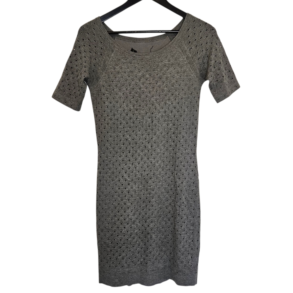 Rag & Bone Gray Textured Knit Mini Dress